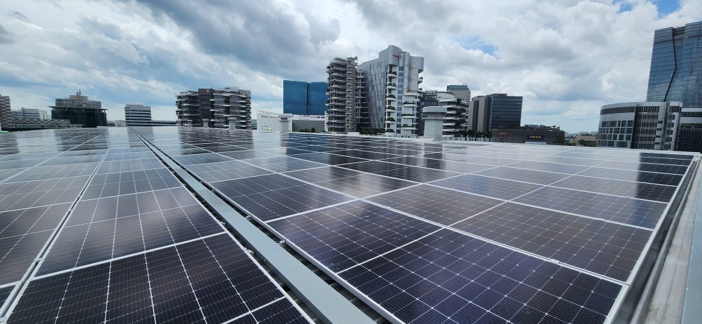Grid Connected PV System of rooftop and carport for IMM