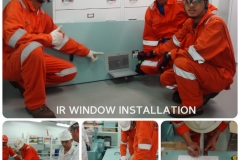 IR Window Instatllation combine photos
