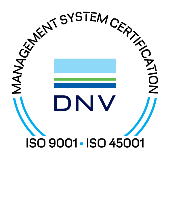 ISO 9001 and ISO 45001 management system certificates